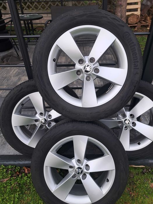 Alufelgi skoda octavia karoq z oponami 215/55R18