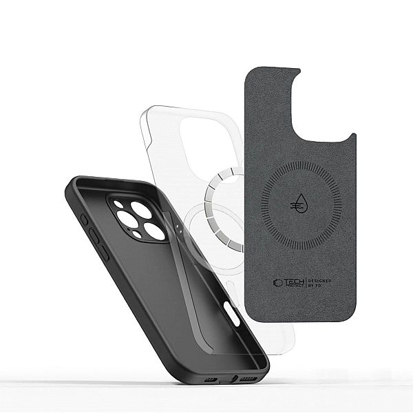 Tech-Protect Liquid Silicone Magsafe Iphone 16 Pro Max Black