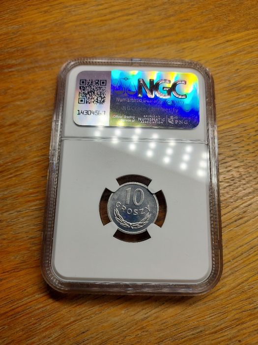 Moneta 10gr Grading NGC - MS65
