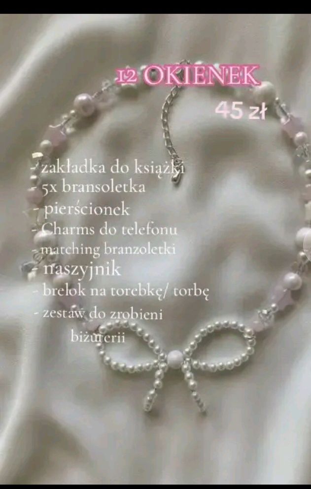 Kalendarz z biżuterią ręcznie robioną