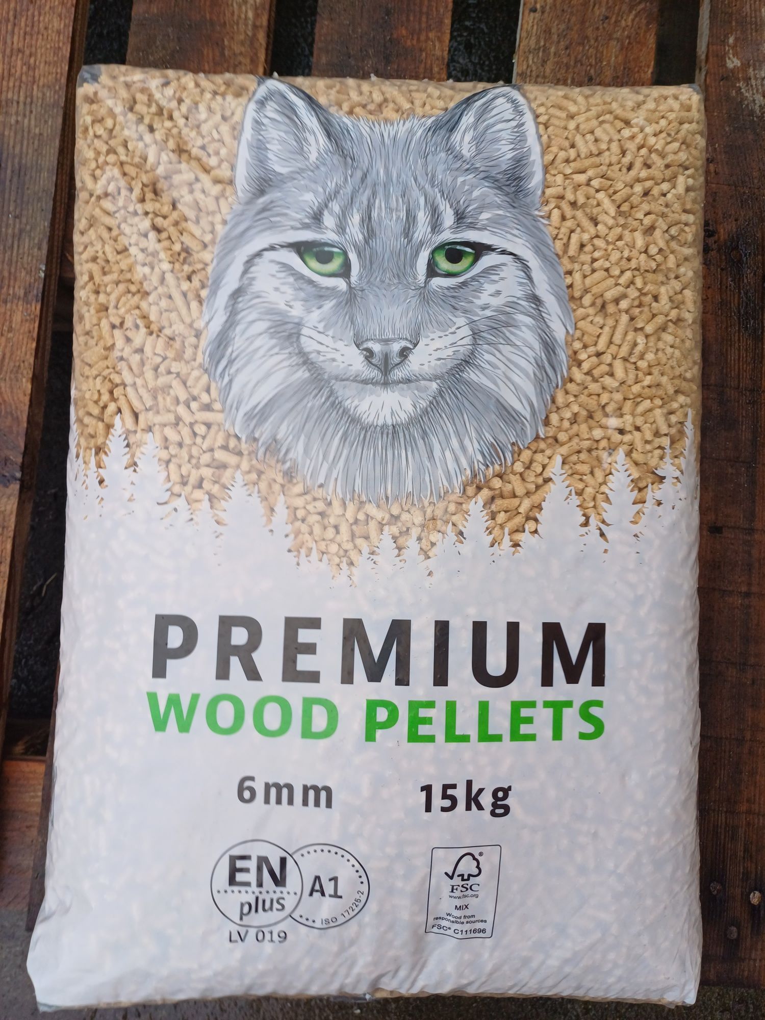 Pellet Ryś certyfikat ENplus A1 pelet