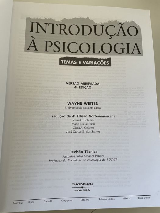 Livro Psicologia