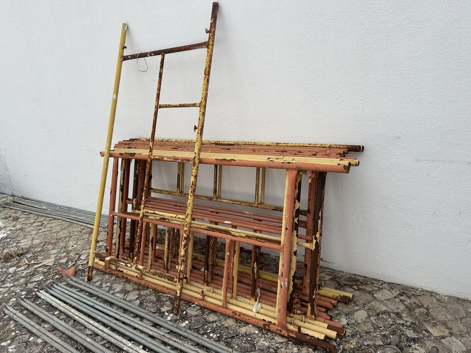 Andaimes tradicionais usados