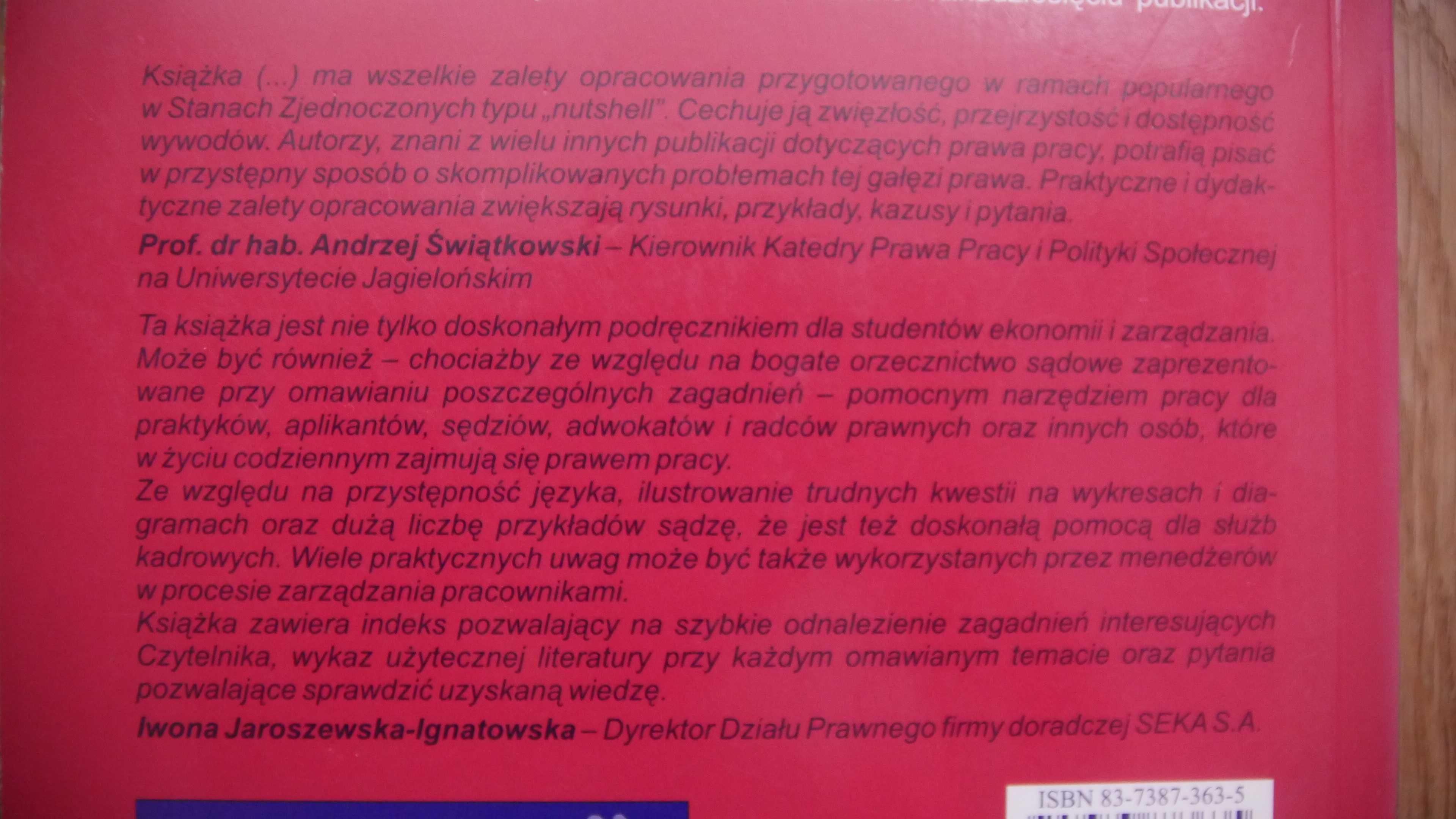 "Prawo Pracy i Ubezpieczeń Społecznych" - A.Patulski W.Patulski