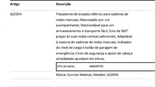 Trepador Elétrico para Escadas – Sunrise  para cadeira de Rodas Manual