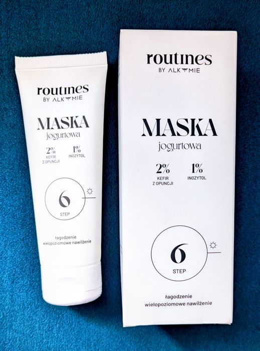 routines maska jogurtowa łagodzenie nawilżenie