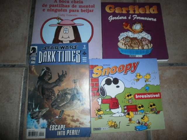 bd- 19 álbuns,rantanplan,spirou,blake,gaston,tintim,star wars,garfield