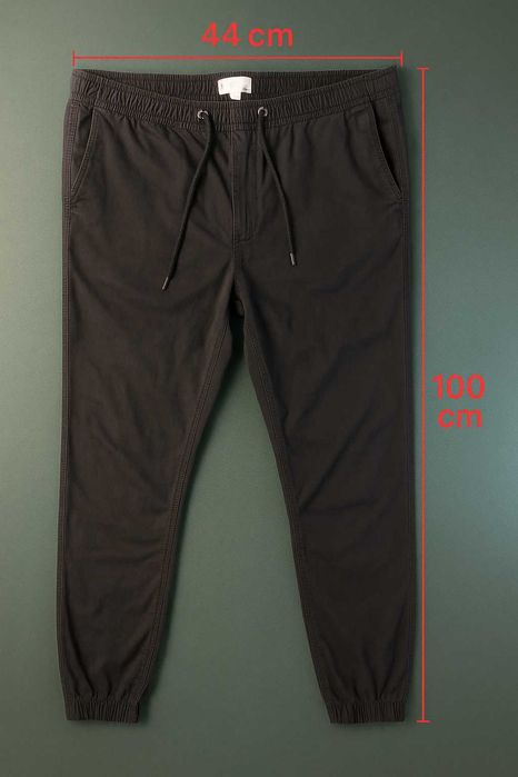 H&M męskie czarne joggery rozmiar M, 98% bawełna, elastyczne