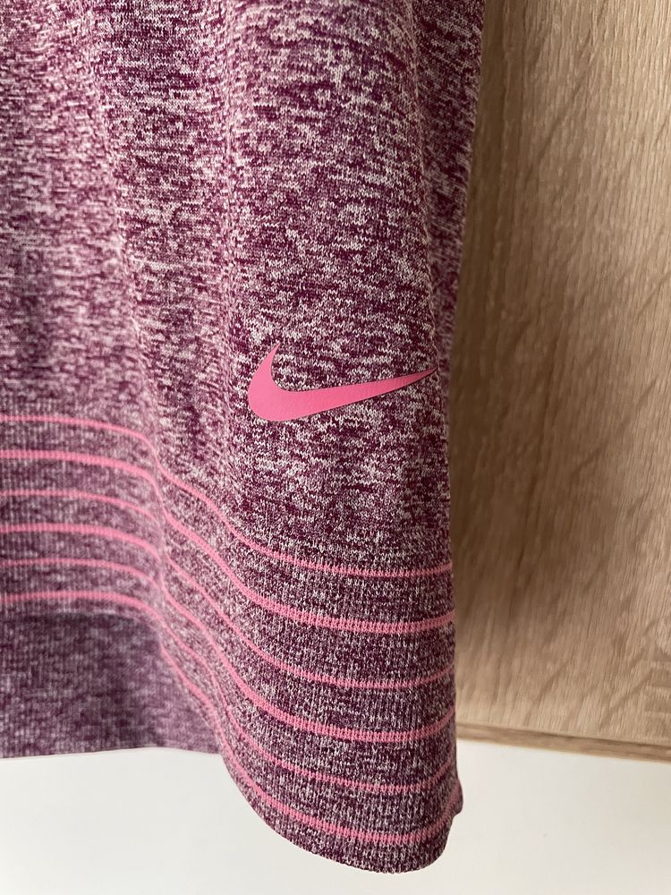 Top Nike L sportowy różowy logowany siłownia gym fitness joga