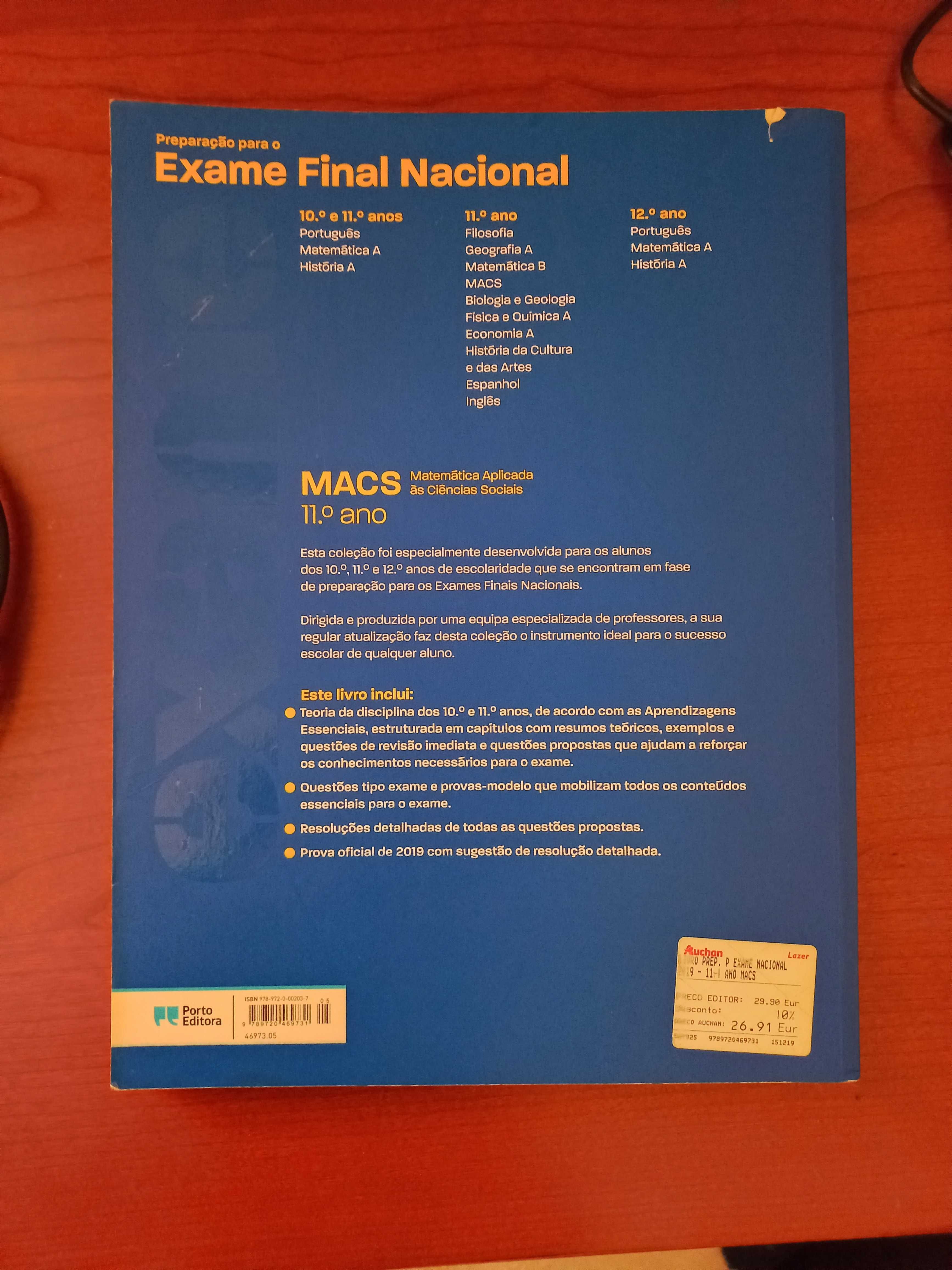 Manual Exame MACS 11 ANO