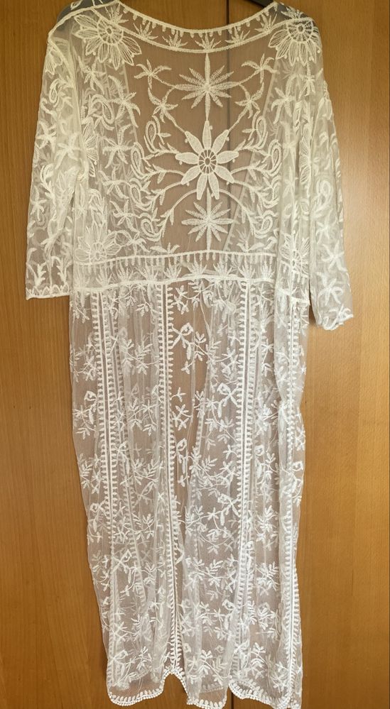 Kimono Branco Renda