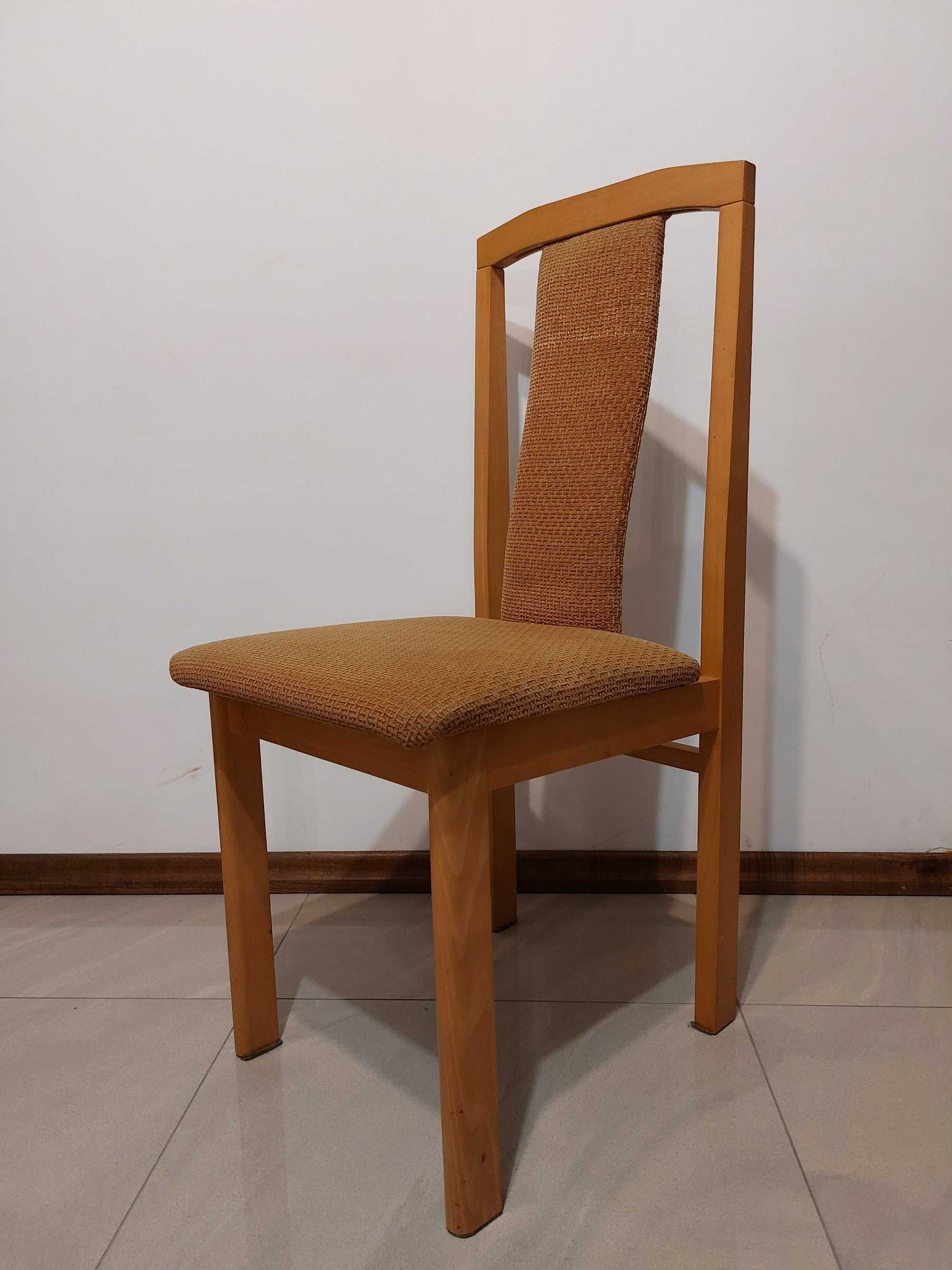 Krzesła 6 szt. komplet olcha tapicerowane