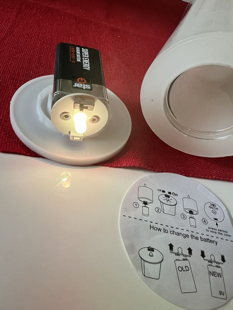 Philips magiczna swieca woskowa zmieniajaca kolor *Bateria w komplecie
