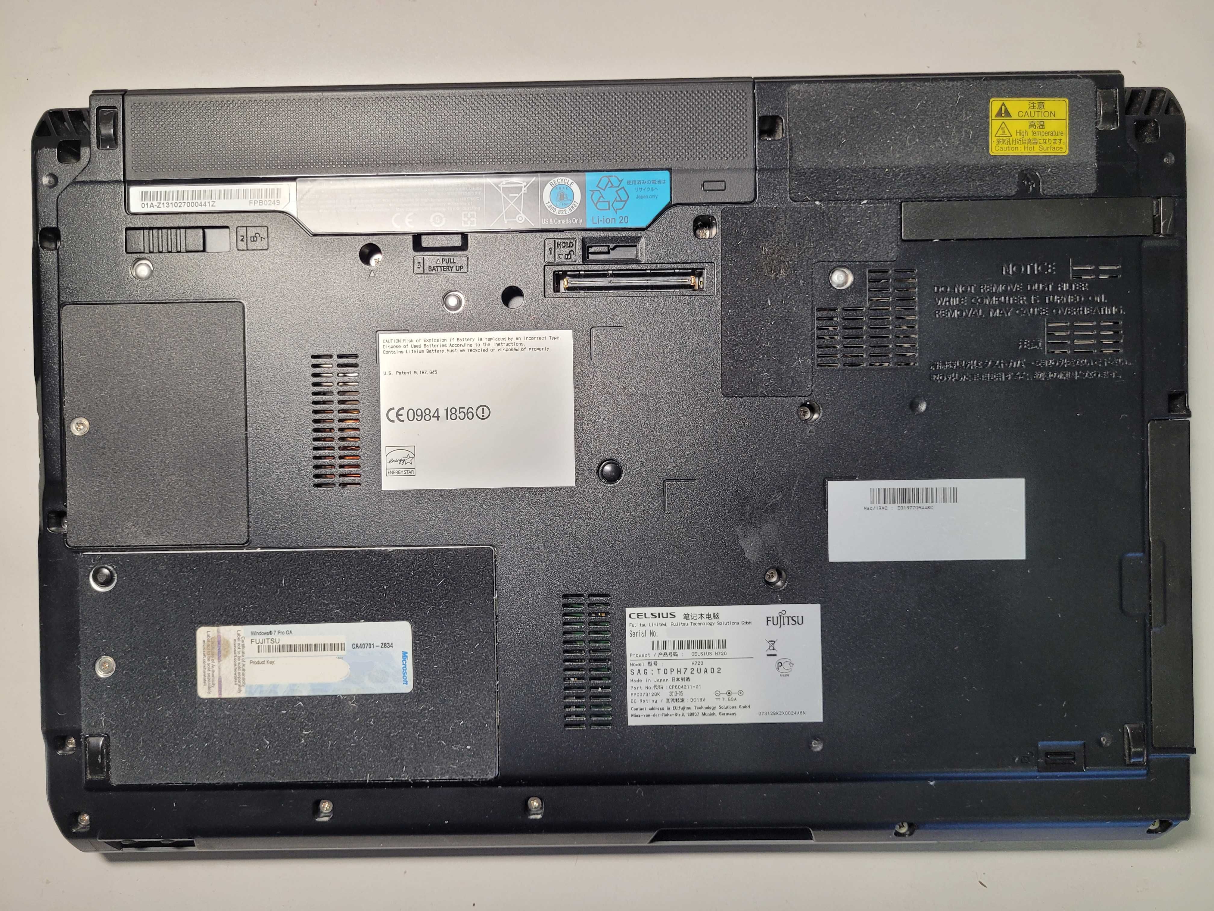 Інженерний ноутбук Celsius H720 (i7-3720+16Gb+512GbSSD+QuadroK1000M)