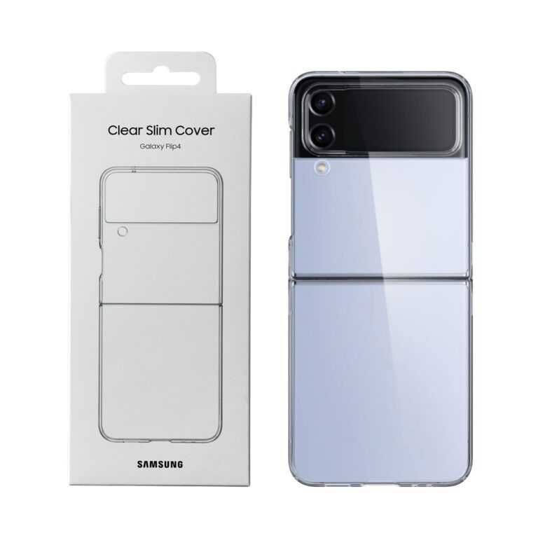 Оригинальный чехол Samsung Z Flip 4 Clear Slim Cover