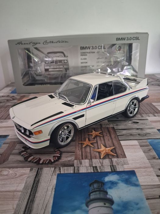 Bmw 3.0 CSL minichamps 1:18 kolekcjonerski