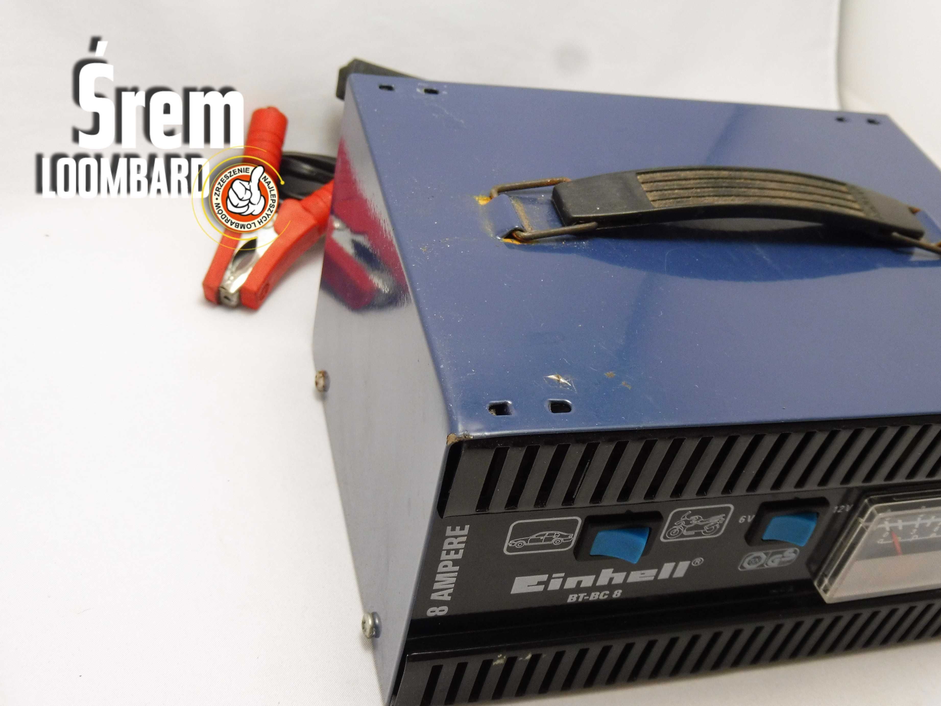 Prostownik Einhell 6V/12V BT-BC 8 BLUE, kpl, db stan!