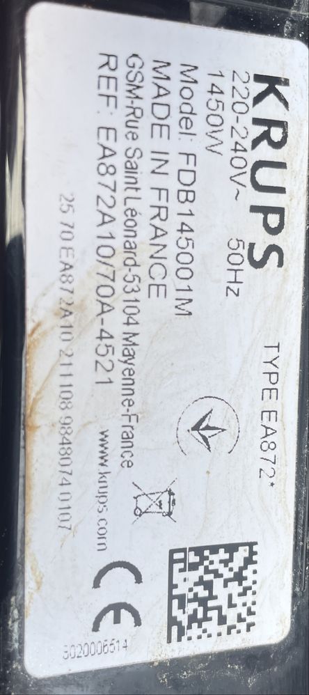 Krups EA872 intuition