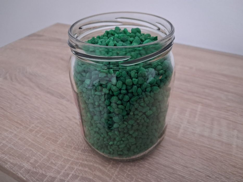 Zielony żwirek 1kg do Akwarium