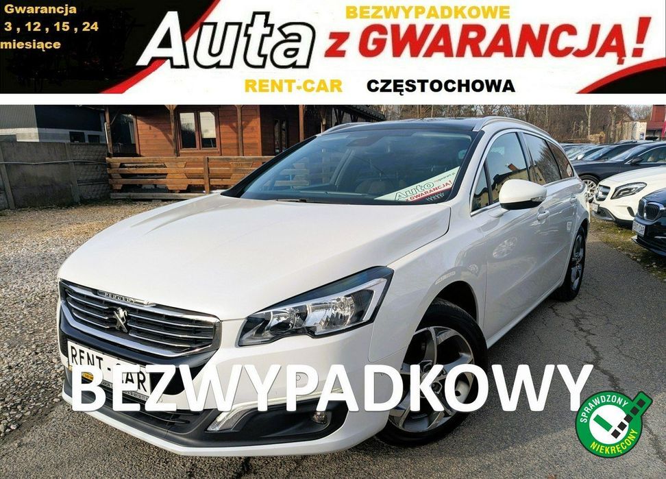 Peugeot 508 1.6HDi*115PS*OPŁACONY Bezwypadkowy Panorama Navi*Serwis*GWARANCJA24