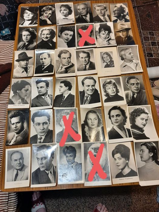 Фотооткрытки актёров  советского кино