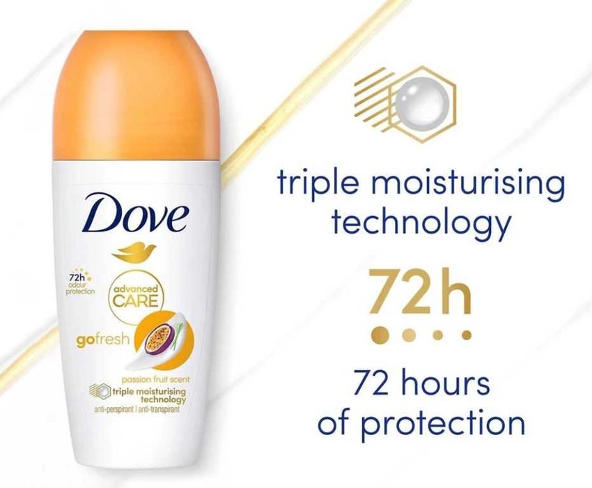 DOVE ADVANCED CARE GO FRESH marakuja dezodorant w kulce 72h 50 ml