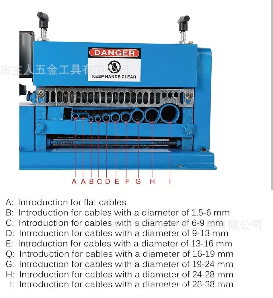 Maquina de desfiar cabos