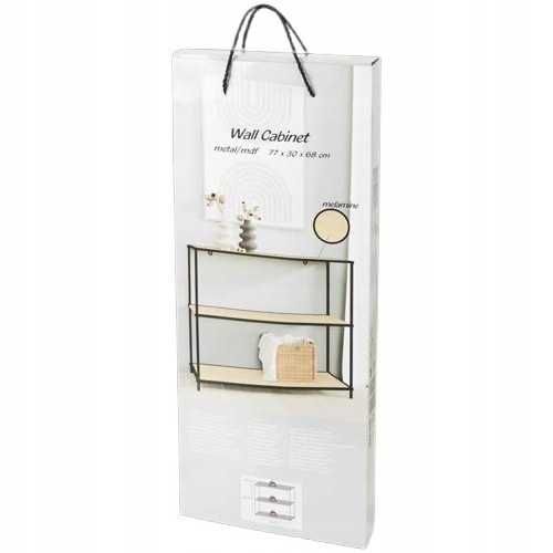 Regał Flexible wall cabiet 77 cm x 68 cm x 30 cm czarny