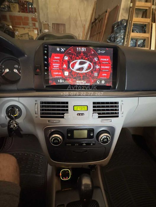 Android 14 SONATA Hyundai Соната GPS DVD USB 2 дин CarPlay Магнитола