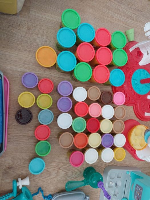 Ogromny zestaw Play Doh Lodziarnia Mikser Ekspres Toster