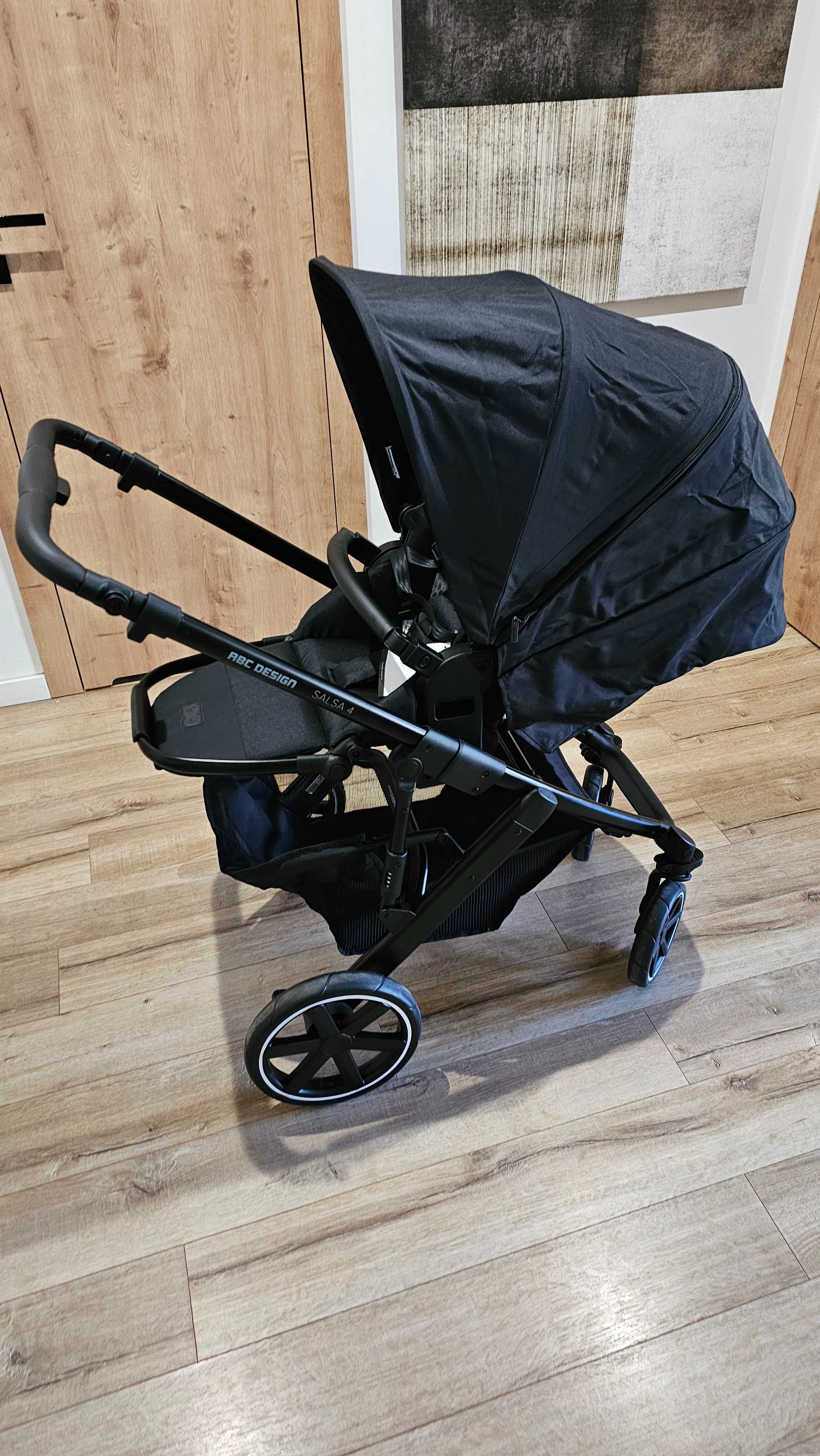 Nowy zestaw 4 w 1  Wózek abc design salsa 4 fotelik isofix plus torba