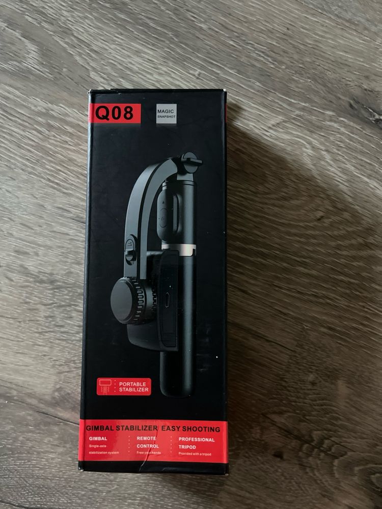 Gimbal Q08. Stabilizator do nagrań. Selfi