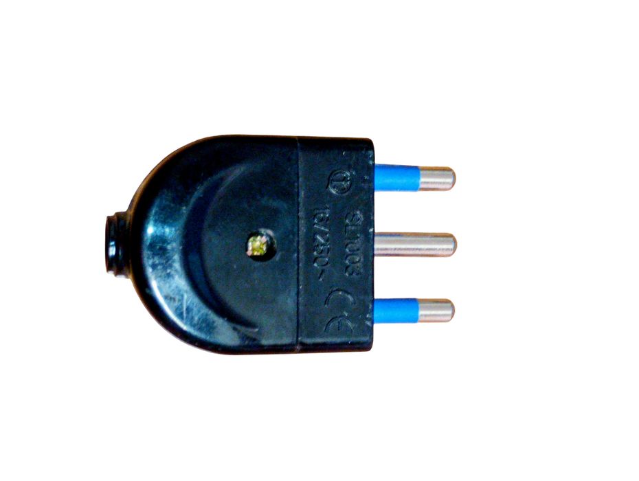 Wtyczka elektryczna T4019 16A 2P+T 250V czarna Uni-Schuko SAFELINE