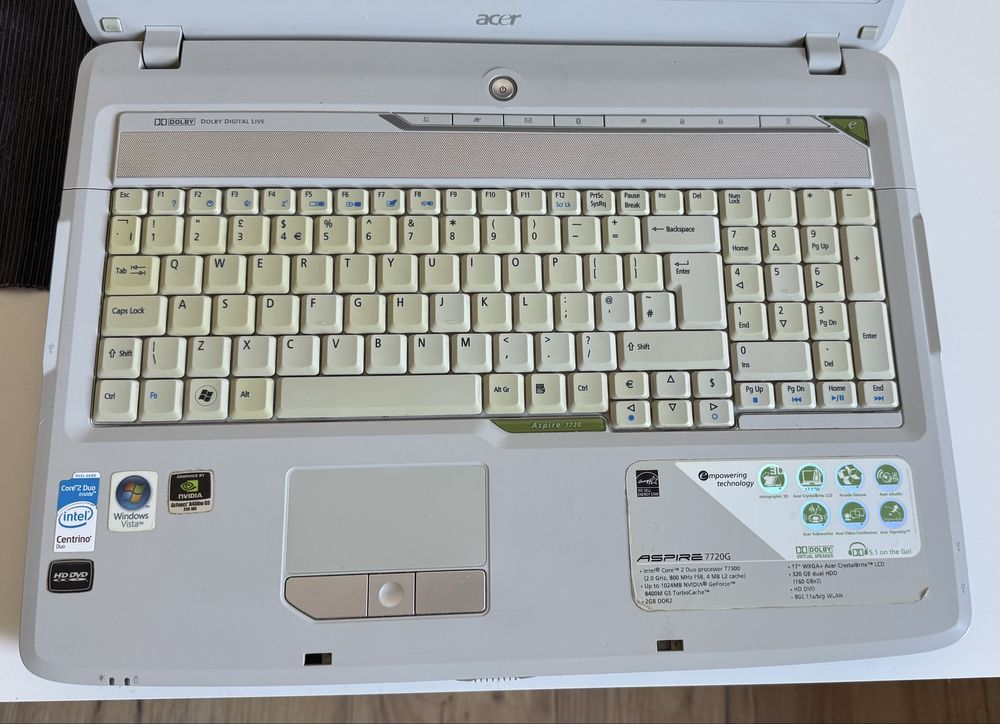 Acer Aspire 7720G + zasilacz + torba Targus