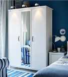 Szafa biała Ikea 3 drzwiowa z lustrem Ikea
