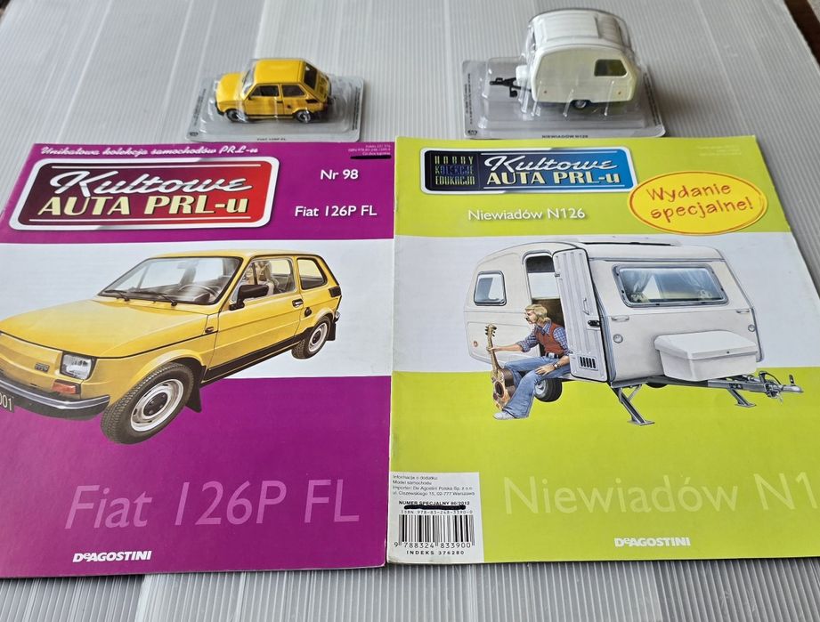 Kultowe Auta PRL Fiat 126p FL z Niewiadów N126 1:43