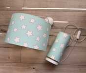 Lampa Sufitowa i nocna Lamps & Company miętowa w gwiazdki Mint Stars