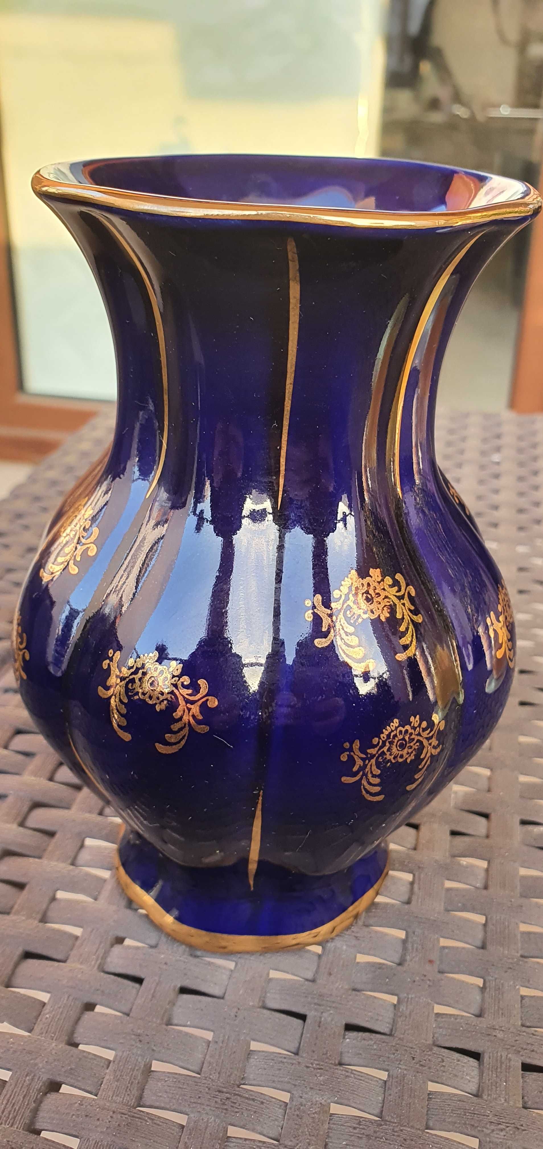 Wazon porcelana chodzieska wazon pozłacany