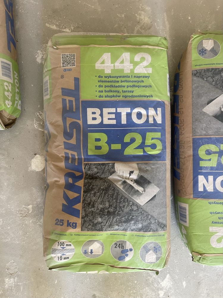 Kreisel Beton B-25, cementowy, uniwersalny, mrozoodporny, 6 worków