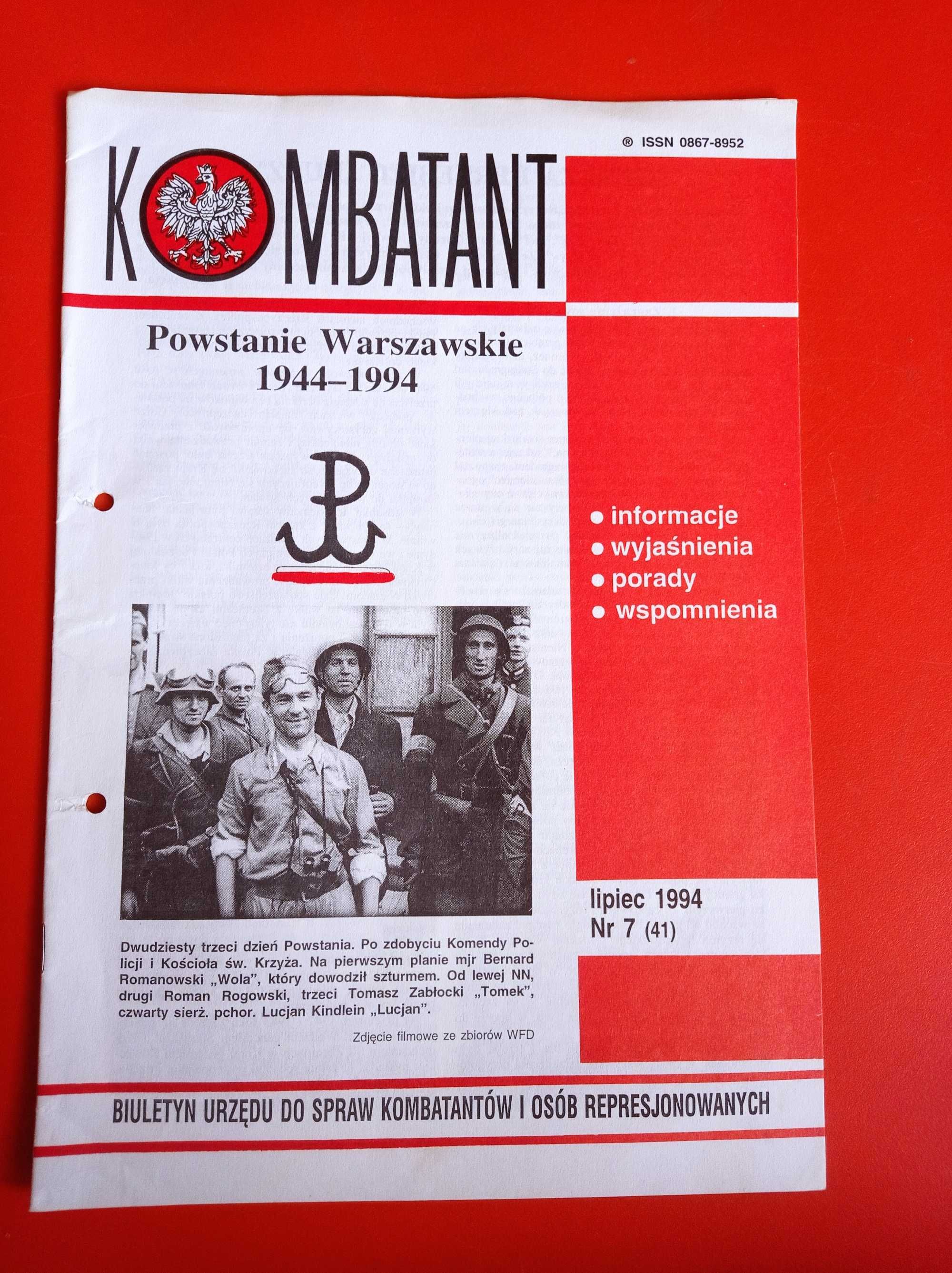 Kombatant, biuletyn, nr 7/1994, lipiec 1994