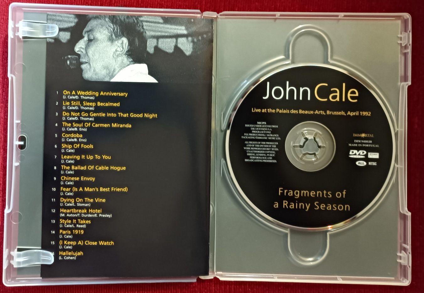 John Cale "Fragments Of a Rainy Season" DVD