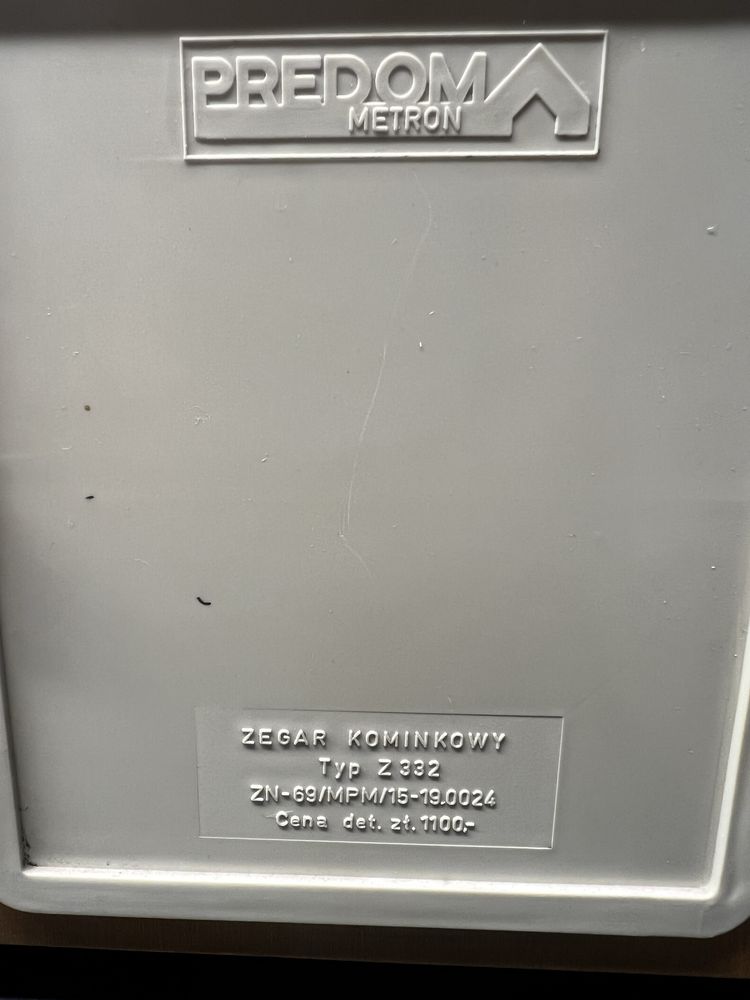 Zegar kominkowy PRL