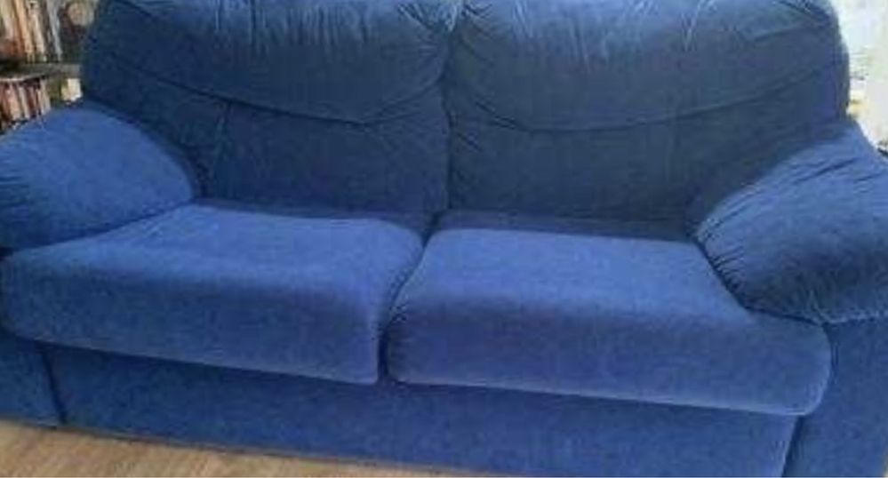 Sofa Cama Windsor Azul 2 Lugares