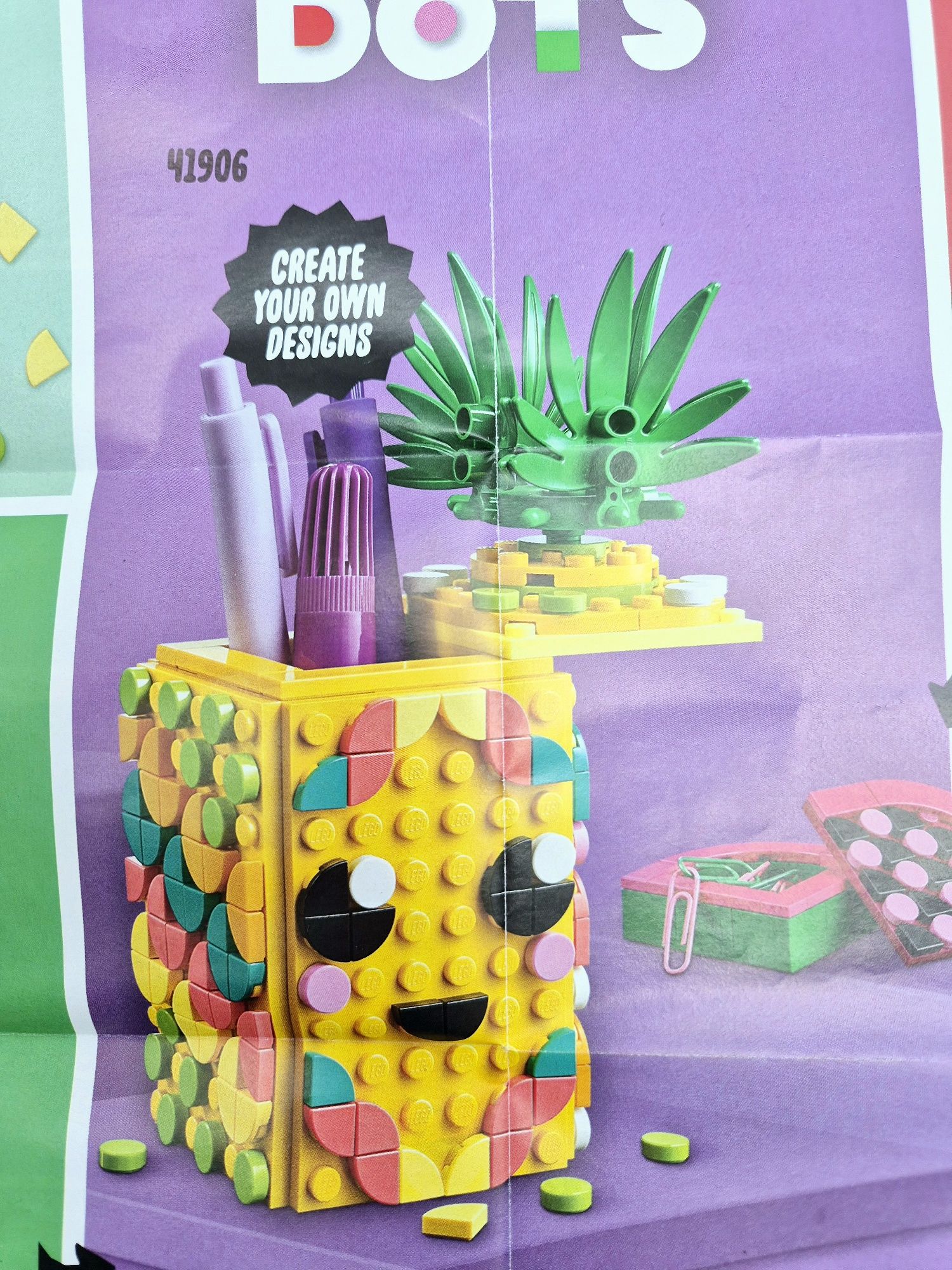Lego 41906 Pojemnik na długopisy Ananas