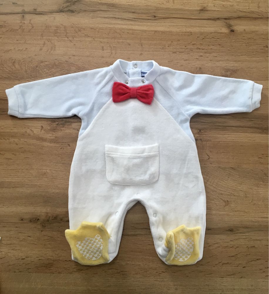 Pajacyk pajac polarowy 56 sesja pingwin halloween strój karnawałowy