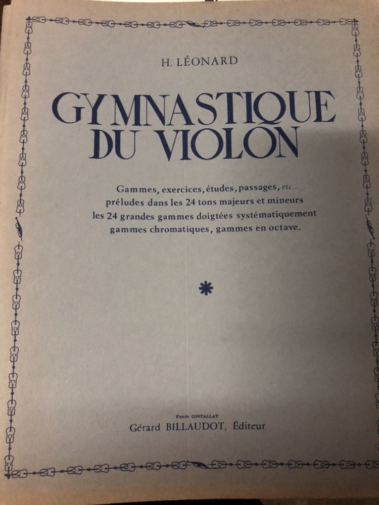 Gymnastique du Violin - H. Léonard
