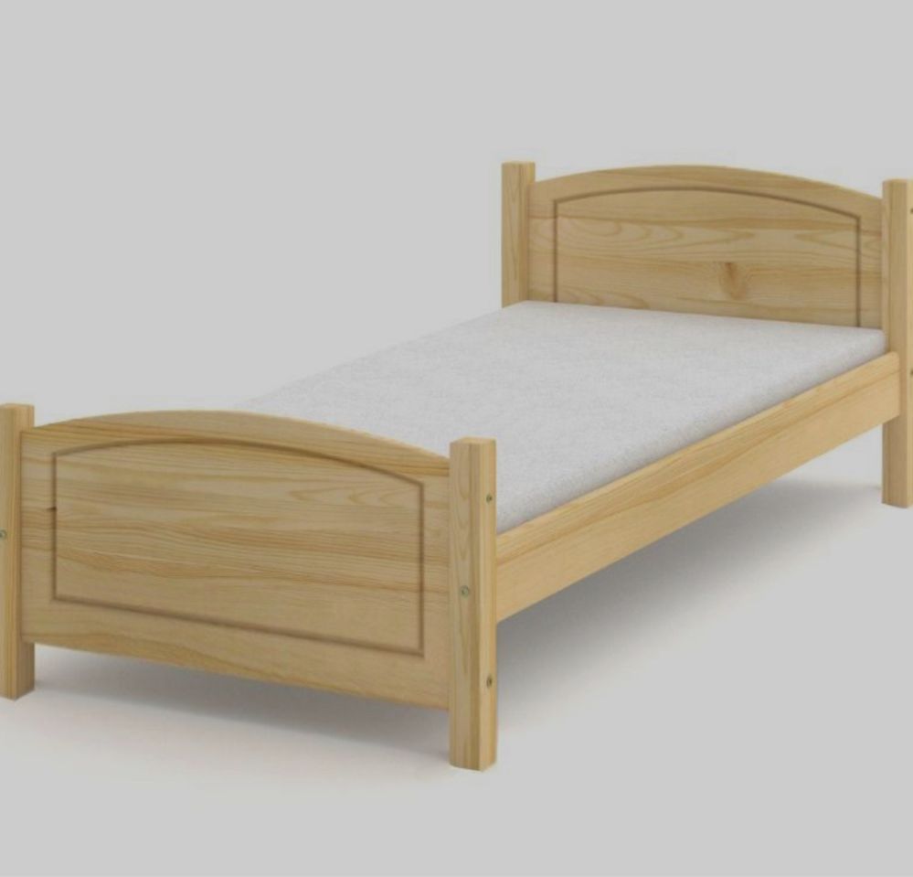Łóżko jednoosobowe z materacem