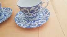 Filiżanki porcelanowe z podstawkami cena za 2 sztuki