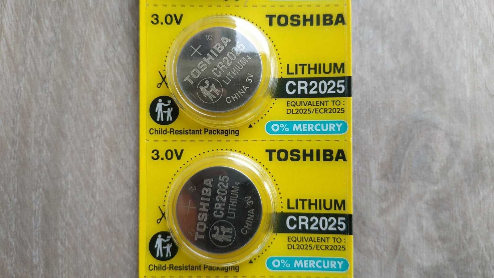 Батарейка літієва TOSHIBA CR2025 3V (блістер 2шт)