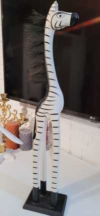 Drewniana figura rzeźba ZEBRA